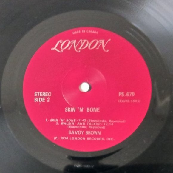 Vintage Savoy Brown Skin 'N' Bone vinyl record, 1976 first pressing, original - Picture 10 of 10